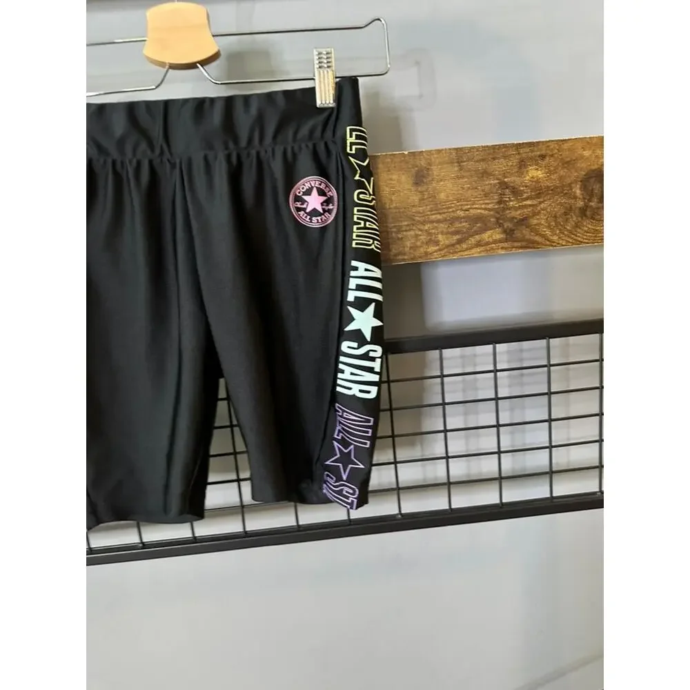 Converse Girls Black Active Shorts | Size Large